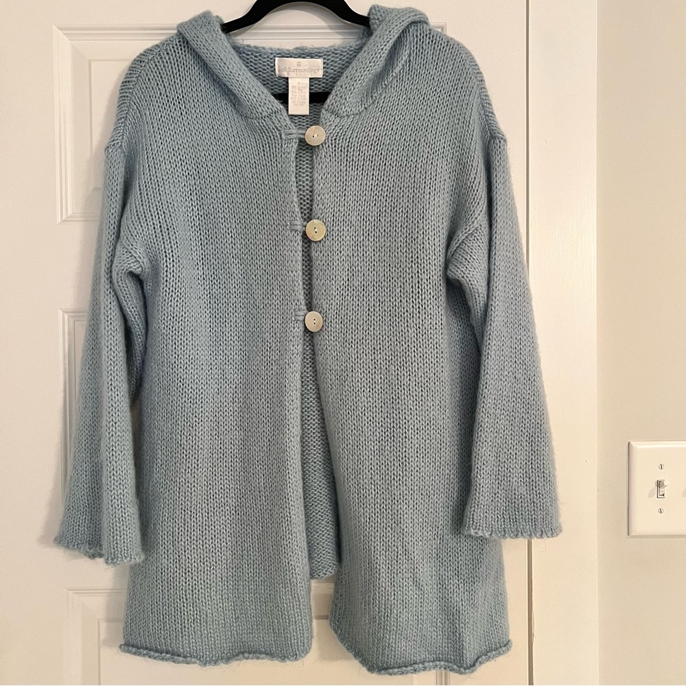 Soft Surroundings tunic length , hooded sweater size S